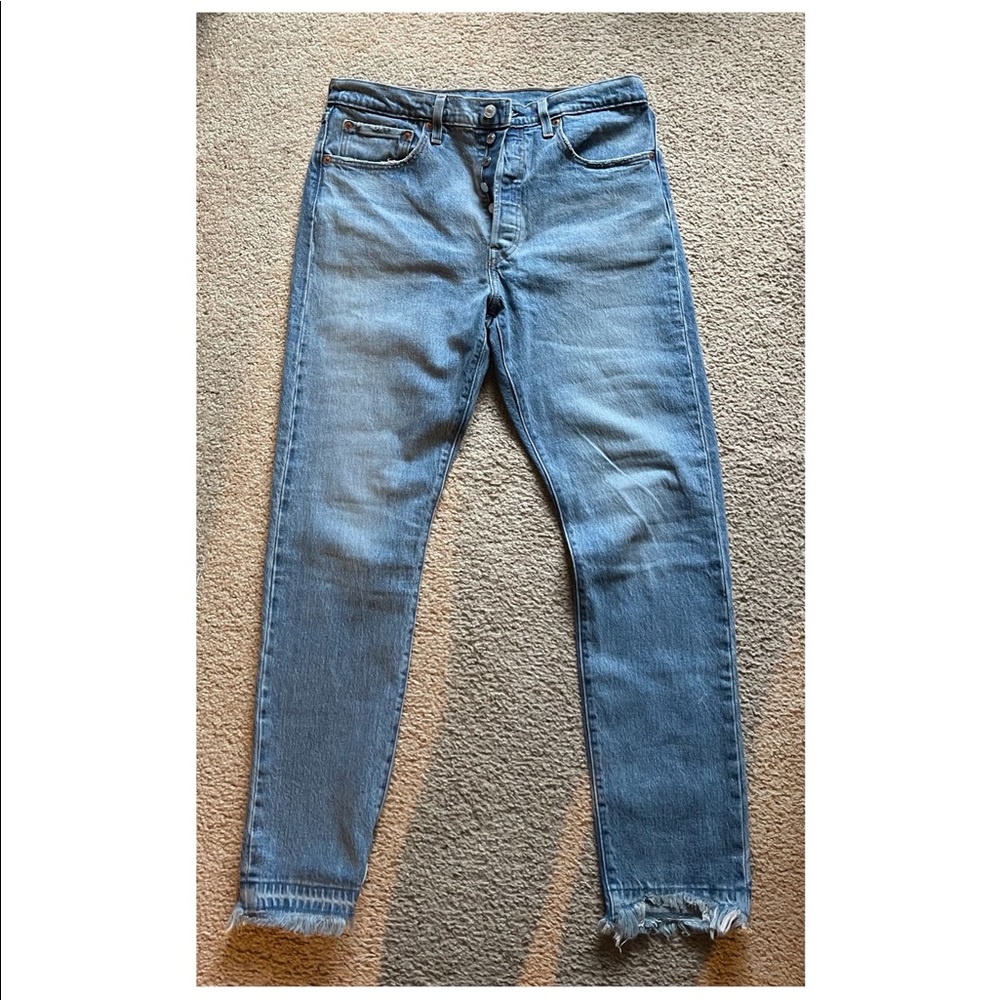 High rise Levi jeans